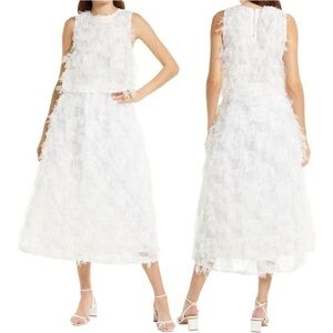 NWT AmyLynn Large Sleeveless A-Line Dress White